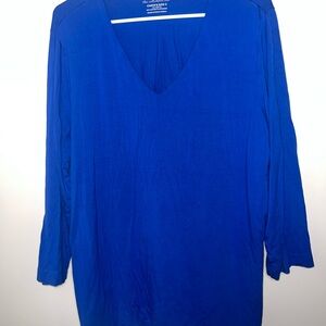Chico's Deep Blue V-Neck Tunic
